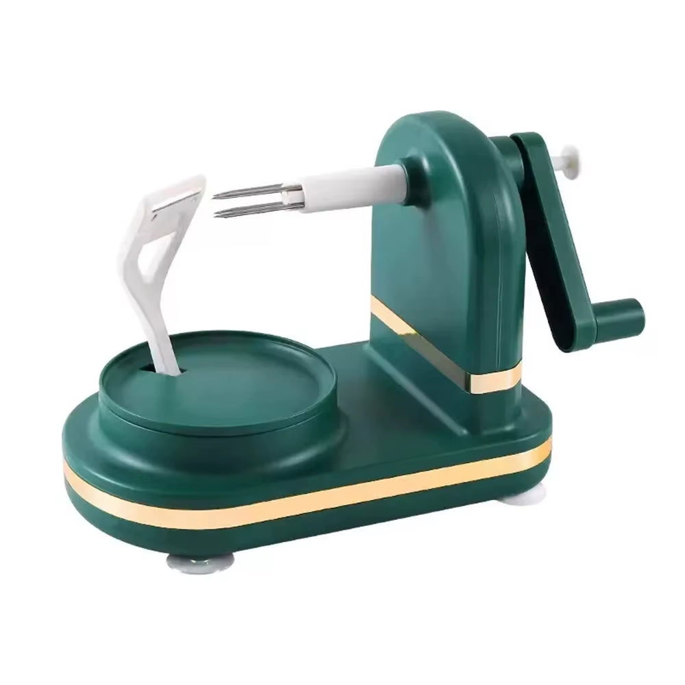 New Hand-Cranked Manual Fruit Peeler Multifunctional Apple Pear Kitchen Peeler Slicing Tool with Spare Blades